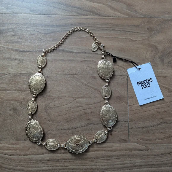 Princess Polly Gold Chain Belt - Picture 1 of 3
